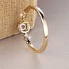 Brass Micro Pave Cubic Zirconia Finger Rings WG08FB0-01-4