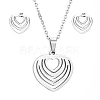 304 Stainless Steel Jewelry Sets SJEW-D094-30P-1