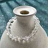 Natural Quartz Crystal Beaded Stretch Bracelets BJEW-Q692-46-8mm-4