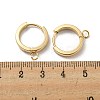 201 Stainless Steel Huggie Hoop Earrings Findings STAS-A167-01N-G-3