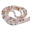 Natural Purple Rutilated Quartz Beads Strands G-A097-A09-02-3