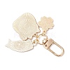 Fortune Cat Fish Flower Alloy Enamel Pendant Decorations HJEW-JM02873-01-4