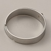 Adjustable 304 Stainless Steel Finger Ring Settings STAS-WH0033-11B-P-2