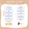240Pcs Floral Print Paper Care Instructions Cards AJEW-FG0005-62F-2