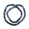 Electroplate Glass Beads Strands GLAA-G112-07E-2