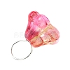 Glass Flower Charms PALLOY-JF02280-3