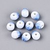 Handmade Crackle Porcelain Beads PORC-Q008-06B-06-1