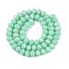 Opaque Solid Color Imitation Jade Glass Beads Strands EGLA-A044-P8mm-D14-3