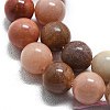 Natural Petrified Wood Round Beads Strands G-D356-C01-8mm-3