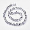 Electroplate Glass Faceted Rondelle Beads Strands X-EGLA-D020-8x5mm-19-2