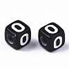 Opaque Acrylic Beads X-SACR-N002-01O-3