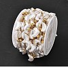 Ion Plating(IP) 304 Stainless Steel Flower Link Chains CHS-H034-03G-03-3