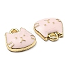 Golden Plated Alloy Charms ENAM-L042-01G-02-3