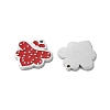 304 Stainless Steel Red Enamel Charms STAS-M102-63P-2