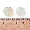 Spray Painted Transparent Glass Beads GLAA-D038-01C-3