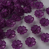 Transparent Frosted Acrylic Bead Caps X-MACR-S371-04A-743-1
