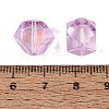 Electroplate Transparent Glass Beads EGLA-Q140-01-A02-3