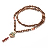 Buddhist Necklace NJEW-JN03836-4