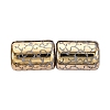 Electroplate Glass Beads EGLA-Q137-01A-H02-1