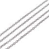 304 Stainless Steel Rolo Chains STAS-O076-09-1
