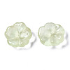 Transparent Spray Painted Imitation Jade Glass Beads GLAA-Q089-003-E002-3