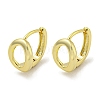 Oval Brass Hoop Earrings EJEW-L211-011C-G-1