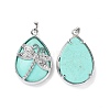 Dyed Natural Howlite Pendants G-G900-01P-21-2