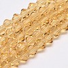 Imitate Austrian Crystal Bicone Glass Beads Strands GLAA-F029-5x5mm-18-1