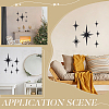 6Pcs Plastic Self Adhesive Wall Stickers DIY-WR0005-34C-5