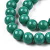Opaque Solid Color Glass Beads Strands GLAA-T032-P10mm-12-3
