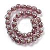 Handmade Dichroic Foil Glass Beads Strands DICH-U001-06F-3