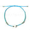 Adjustable Glass Seed Beads Braided Bead Bracelets IF7120-12-1