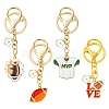 Alloy Enamel Pendants Keychain KEYC-FS00025-1-5