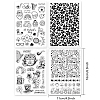 Globleland 4 Sheets 4 Styles PVC Plastic Stamps DIY-GL0004-08B-6