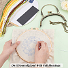 DIY Ethnic Style Flower Pattern Embroidery Crossbody Bags Kits DIY-WH0034-36-3