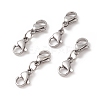 Non-Tarnish 304 Stainless Steel Double Lobster Claw Clasps STAS-E163-57P-B-1
