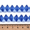 Frosted & Baking Paint Transparent Glass Beads Strands GL-CBA2ED2-03G-4
