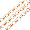 Alloy Round Ring Link Chains LCHA-T002-01KCG-1