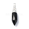 Natural Black Onyx(Dyed & Heated) Pendants G-NH0001-02P-01-1