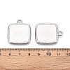 304 Stainless Steel Pendant Cabochon Settings STAS-N108-74P-3