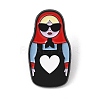 Cool Matryoshka Doll Enamel Pins LS-AL-Z002-01EB-01-1