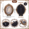 Resin with Glass Photo Frame Stand AJEW-WH0314-485-2