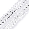 Transparent Glass Beads Strands GLAA-N001-62C-1