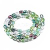 Electroplate Glass Beads Strands EGLA-S194-17D-2