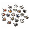 Natural & Synthetic Mixed Gemstone Heart Pendants KK-K331-01AS-1