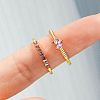 2Pcs Alloy with Rhinestone Cuff Rings FS-WGCB7EB-01-2