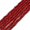 Imitation Jade Glass Beads Strands X-GLAA-R135-2mm-23-1
