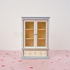 Miniature Openable Wood Bookcase Display Decorations MIMO-PW0001-064-1