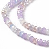 Electroplate Glass Beads Strands X-EGLA-S192-001A-B11-3