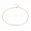 ABS Plastic Imitation Pearl Beaded Necklaces NJEW-JN03179-1